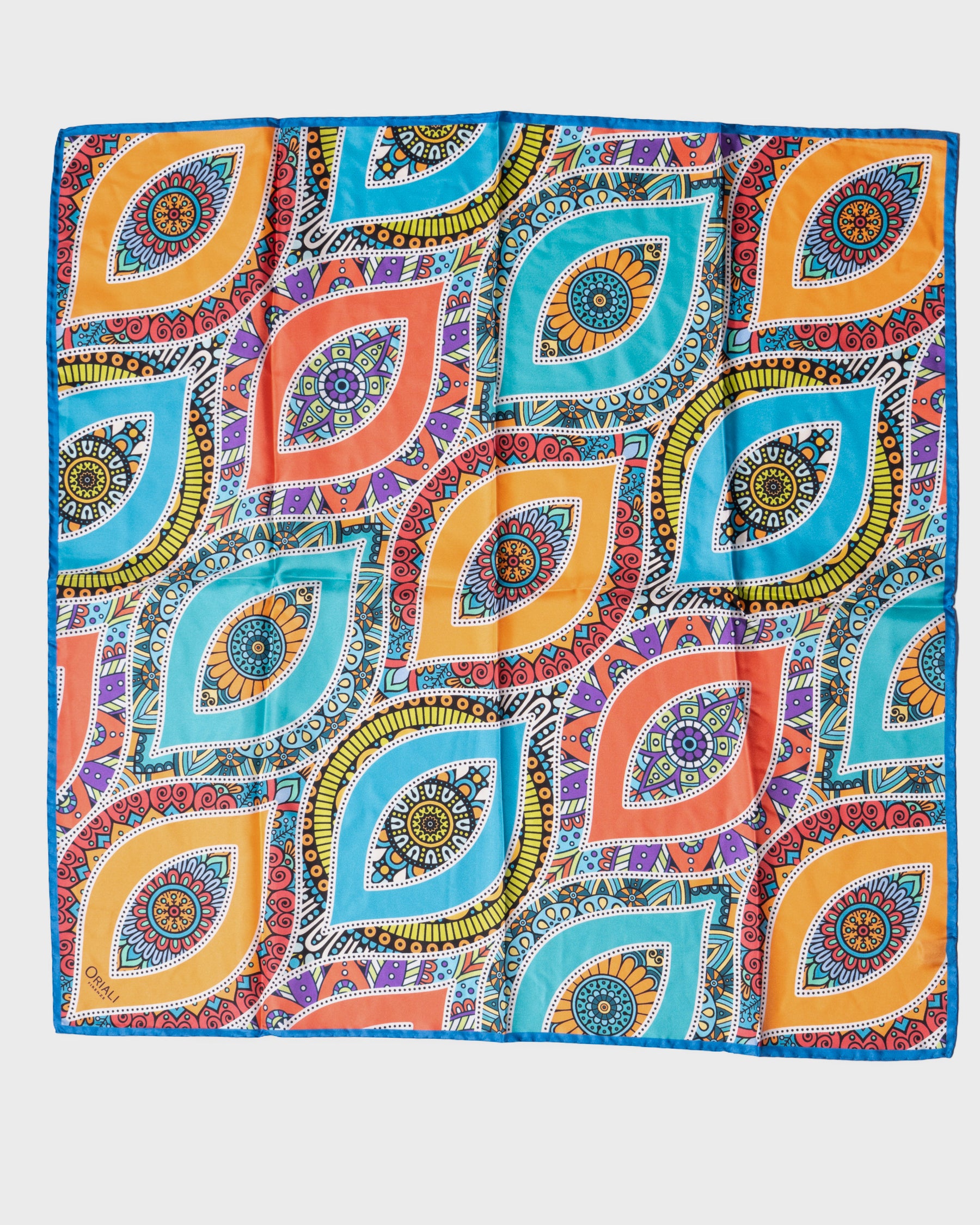Foulard en sergé imprimé œil grec