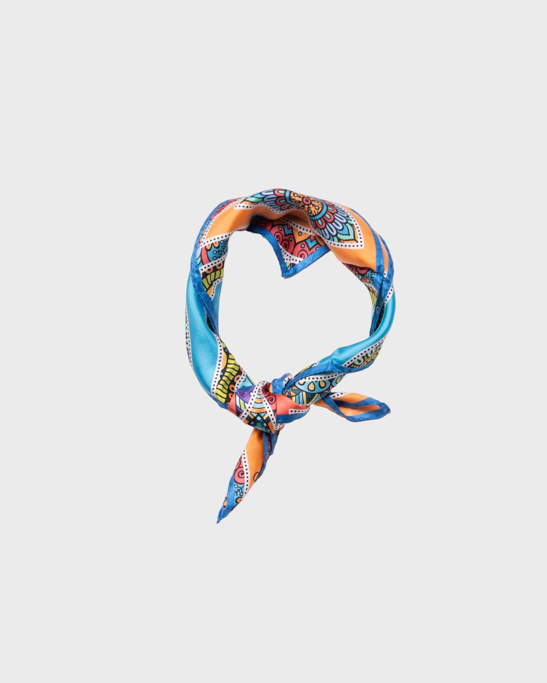 Foulard en sergé imprimé œil grec