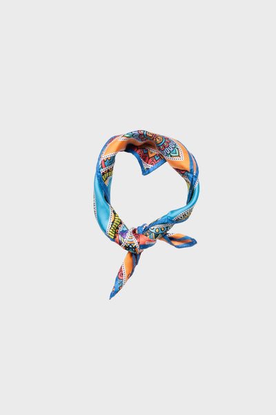 Greek Eye Printed Twill Scarf
