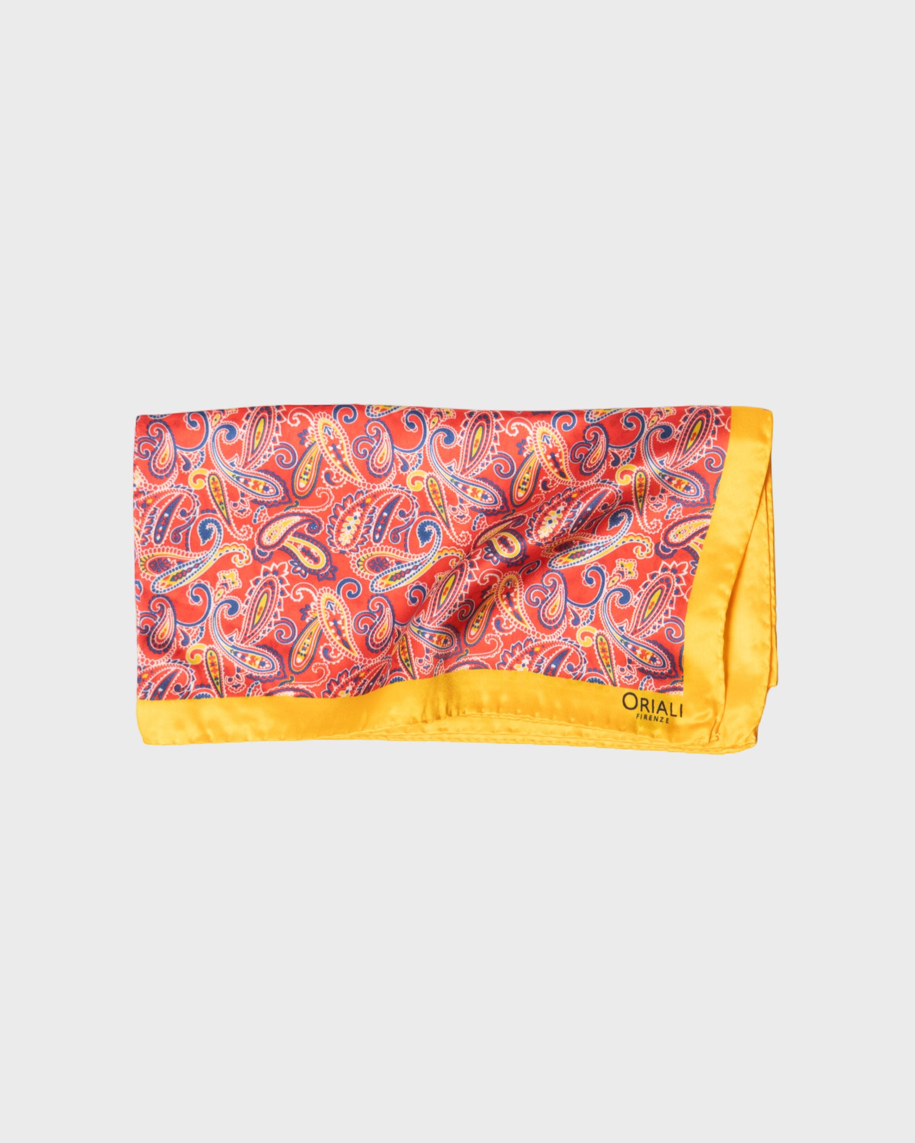 Foulard en soie sergée imprimée