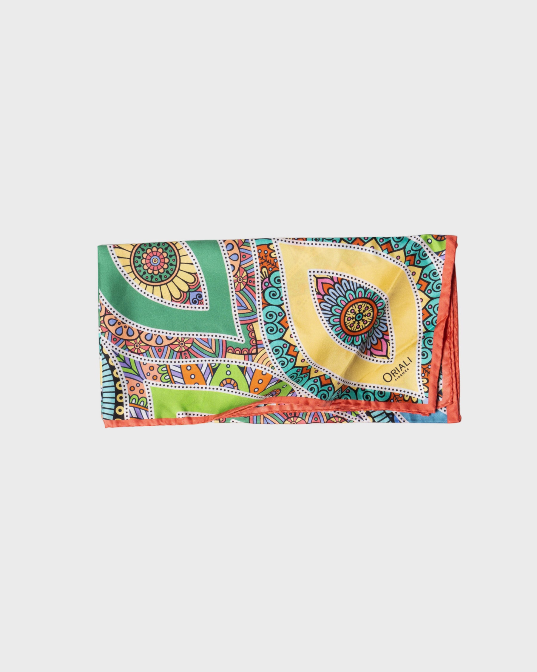 Foulard en sergé imprimé œil grec