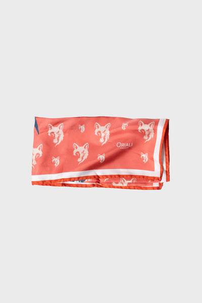 Wolf Design Printed Twill Scarf