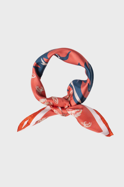 Wolf Design Printed Twill Scarf