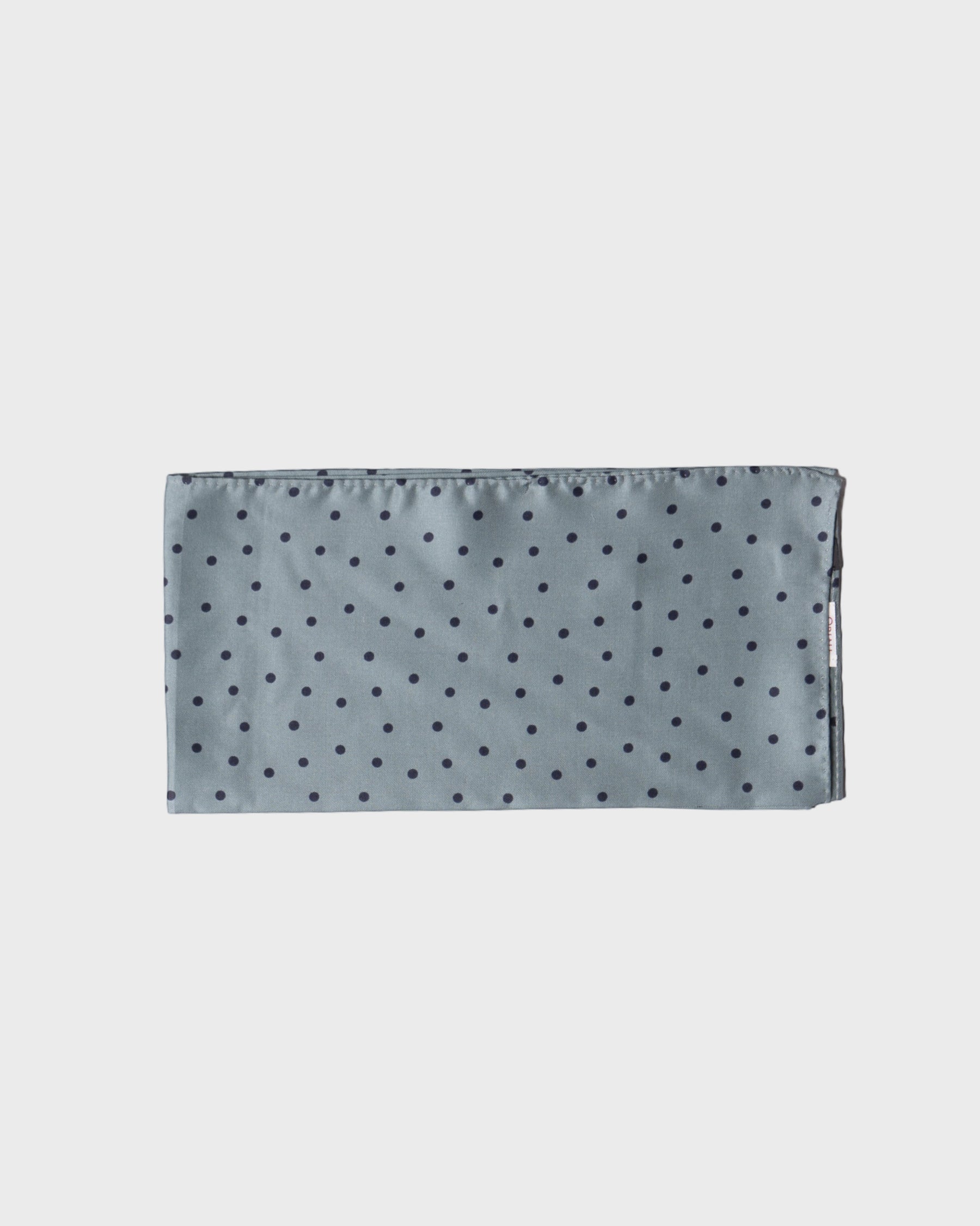 Foulard en soie sergée imprimé à pois