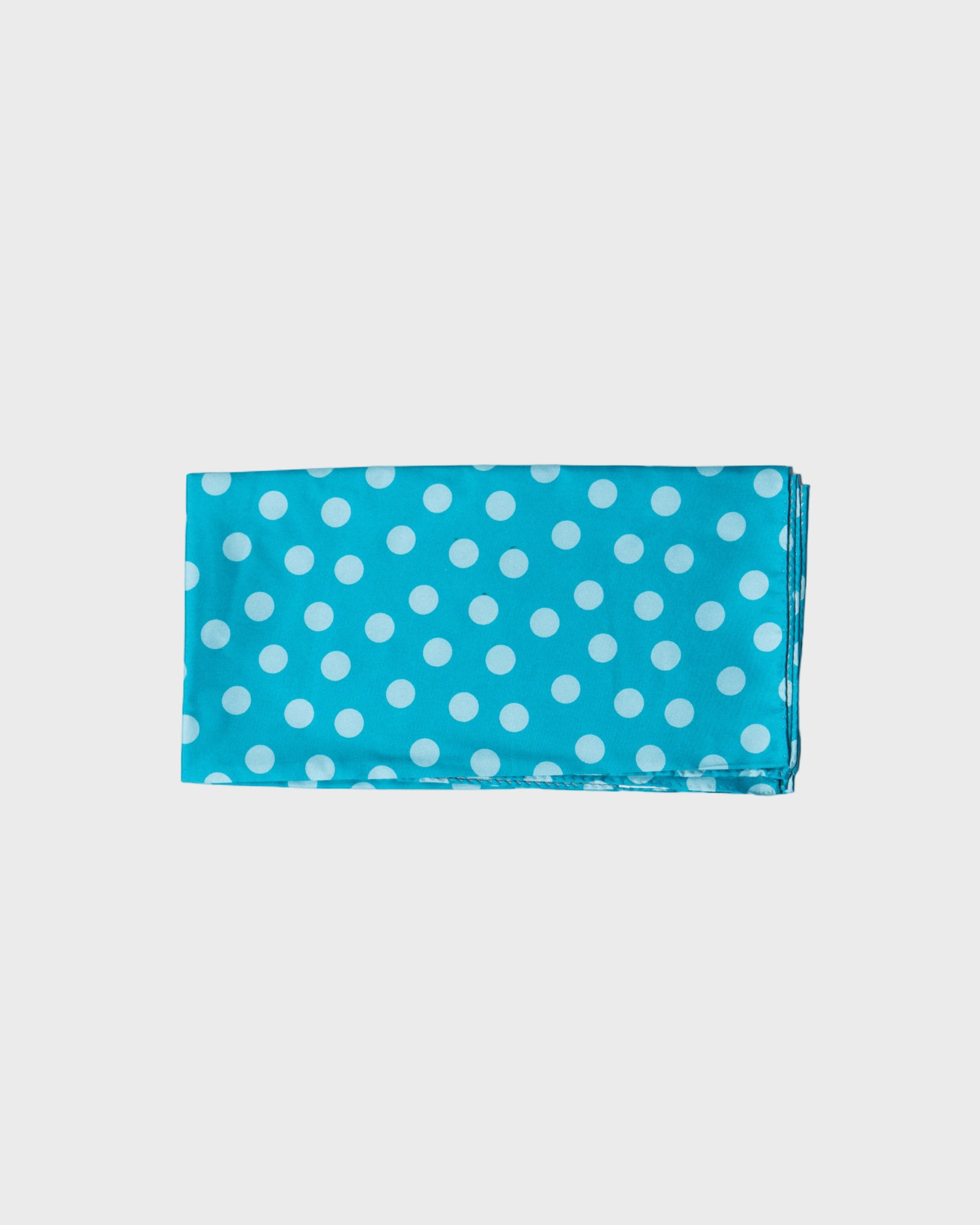 Foulard en soie sergée imprimé à pois