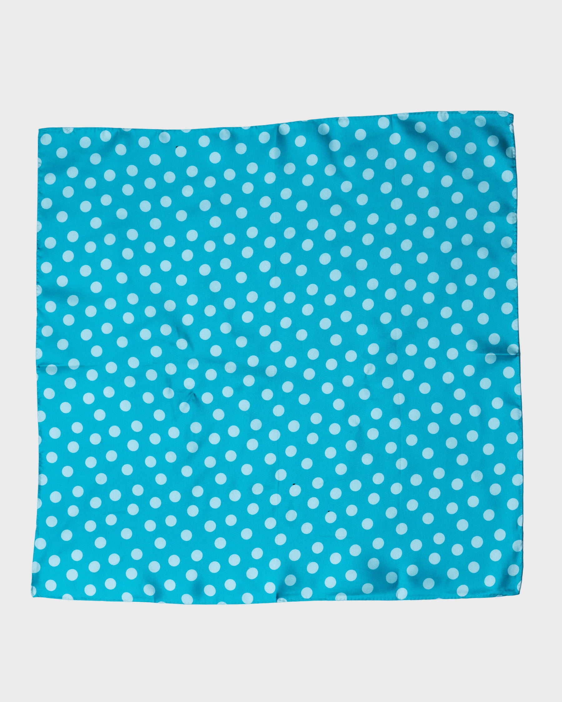 Foulard en soie sergée imprimé à pois