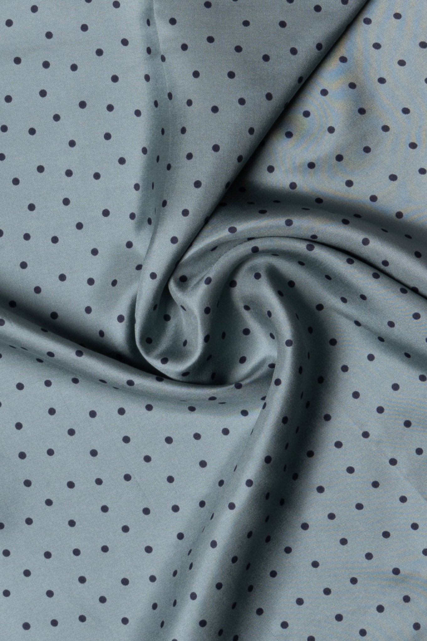 Foulard en soie sergée imprimé à pois