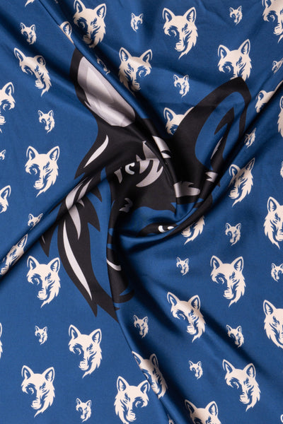 Wolf Design Printed Twill Scarf