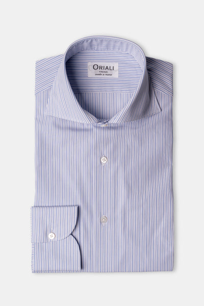 Chemise en popeline rayée Signature