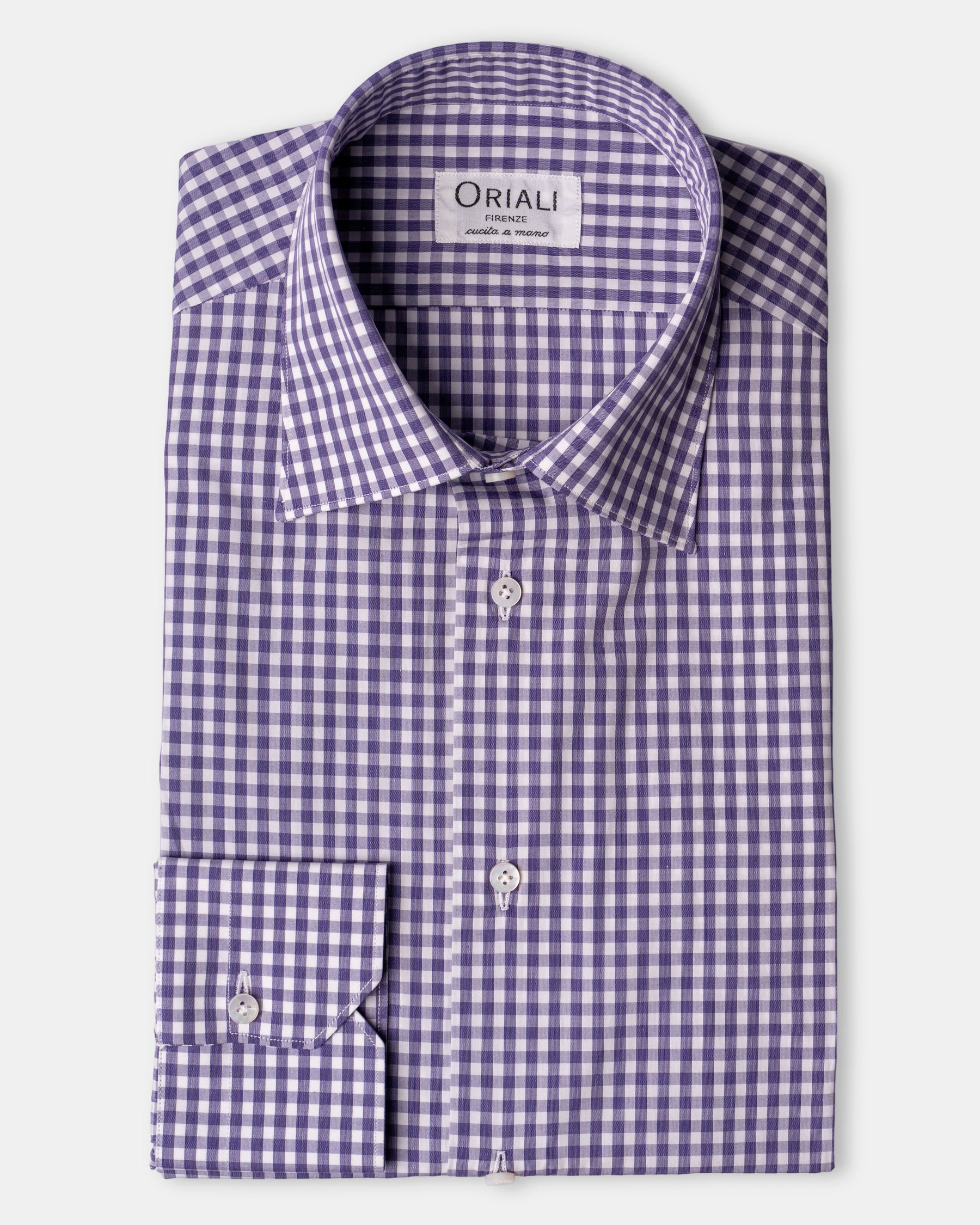 Camicia A Quadri Signature Popeline