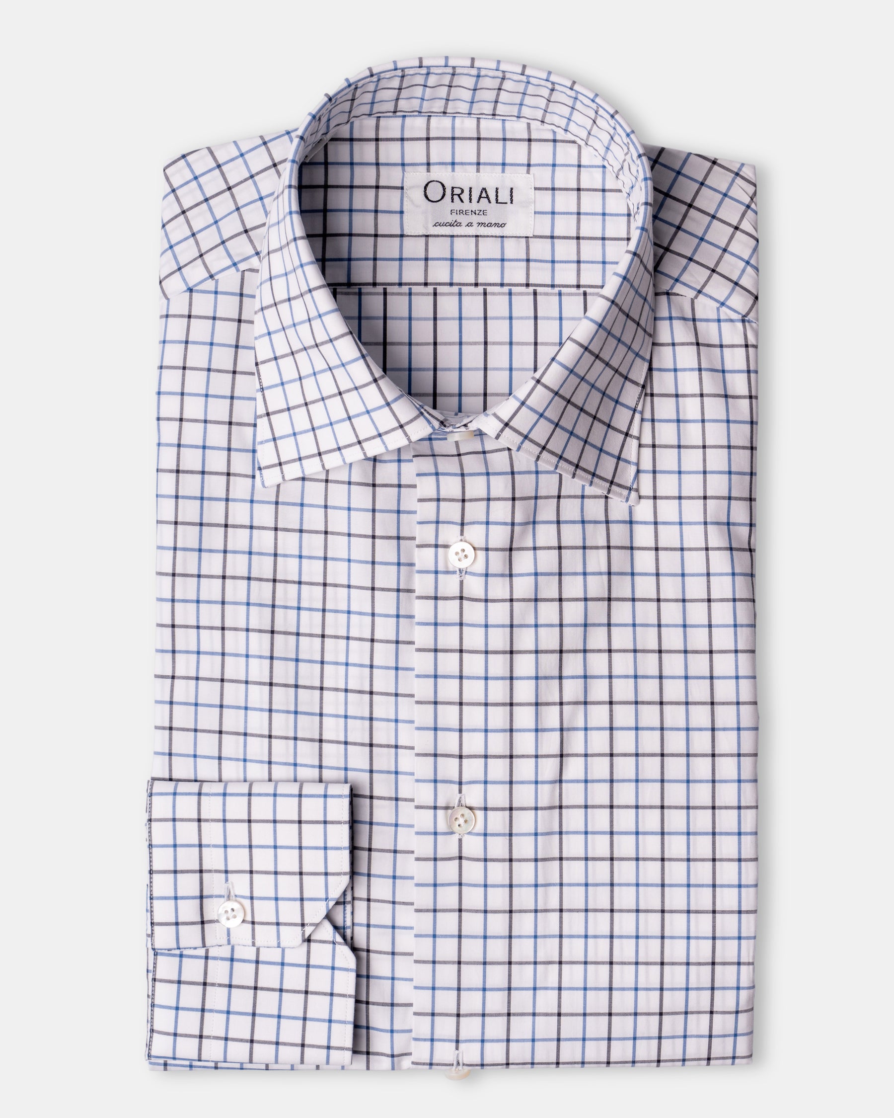 Camicia A Quadri Signature Popeline