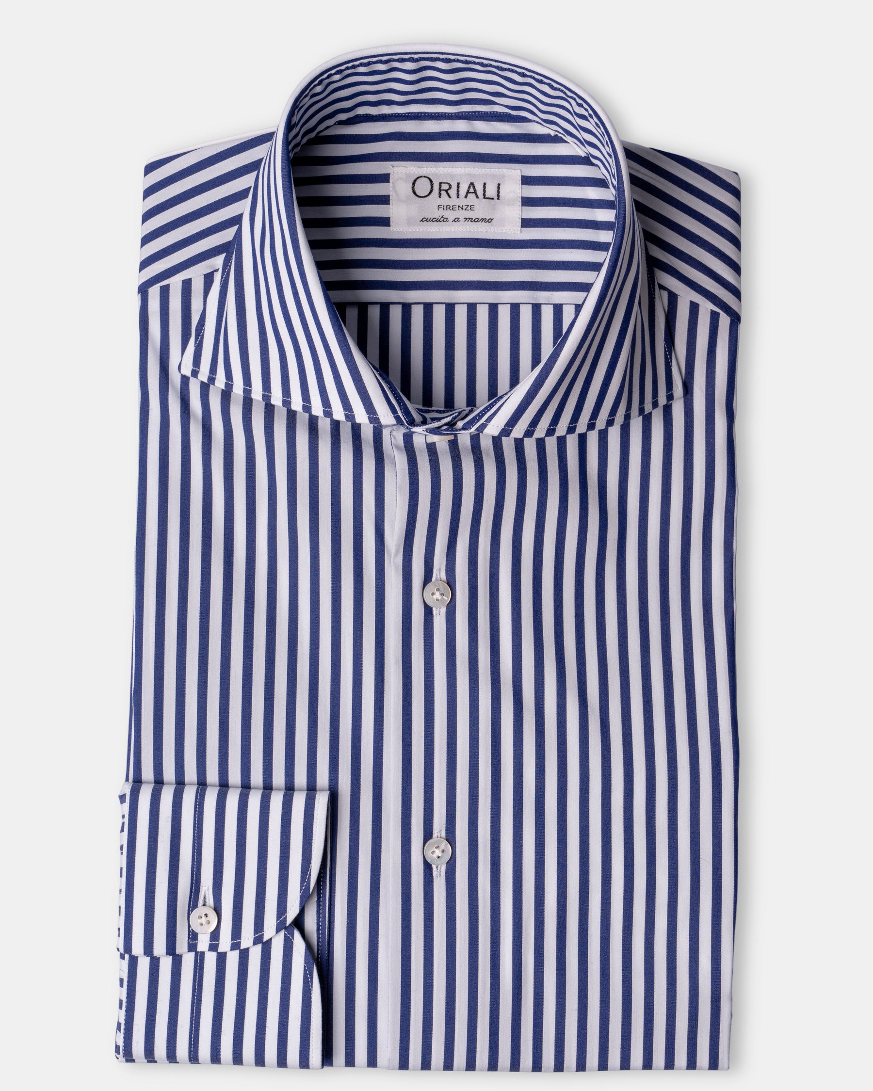 Camicia A Righe Signature Popeline