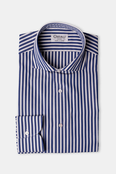 Camicia A Righe Signature Popeline