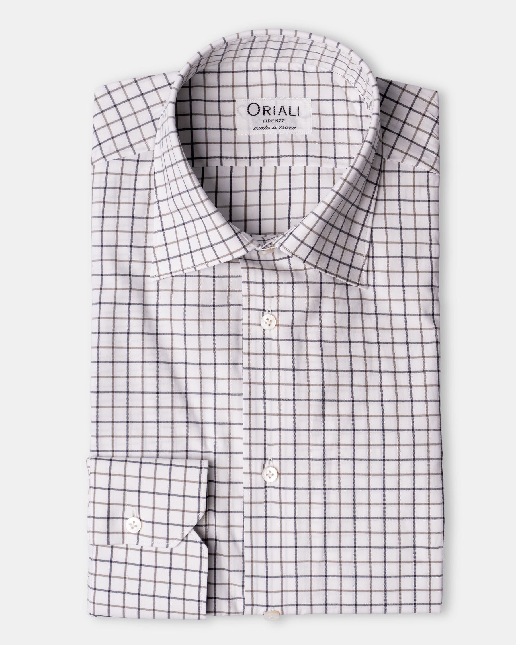 Camicia A Quadri Signature Popeline
