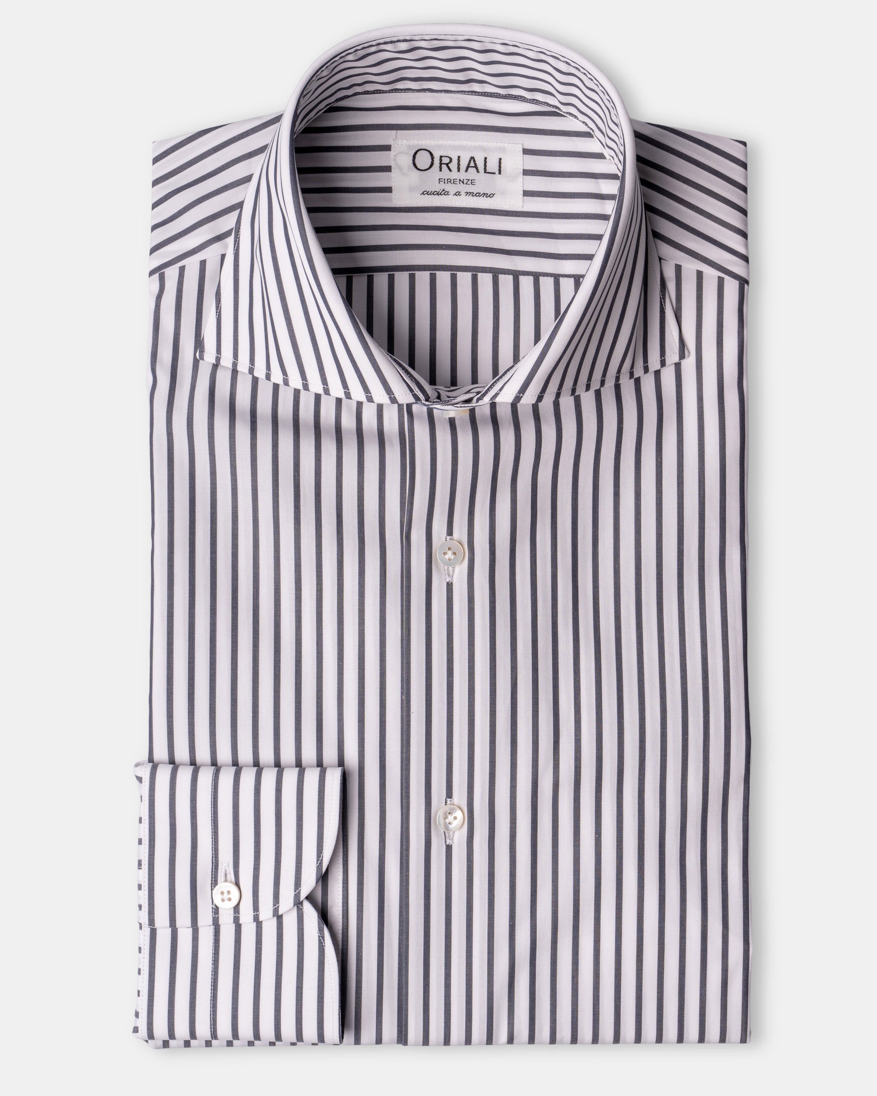 Camicia A Righe Signature Popeline