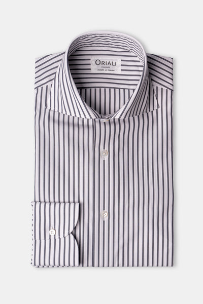 Camicia A Righe Signature Popeline