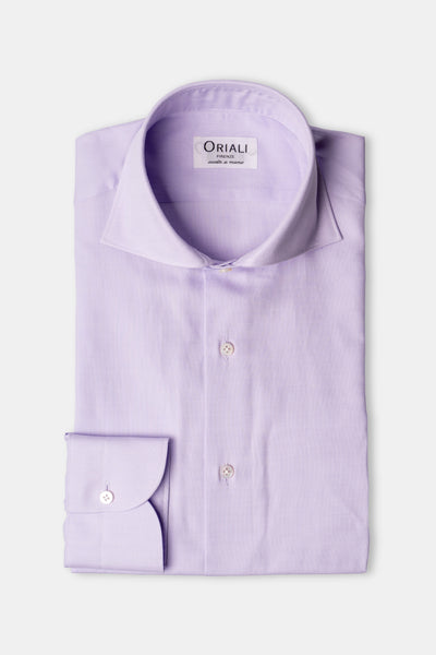 Camicia Lilla Chiaro Oxford