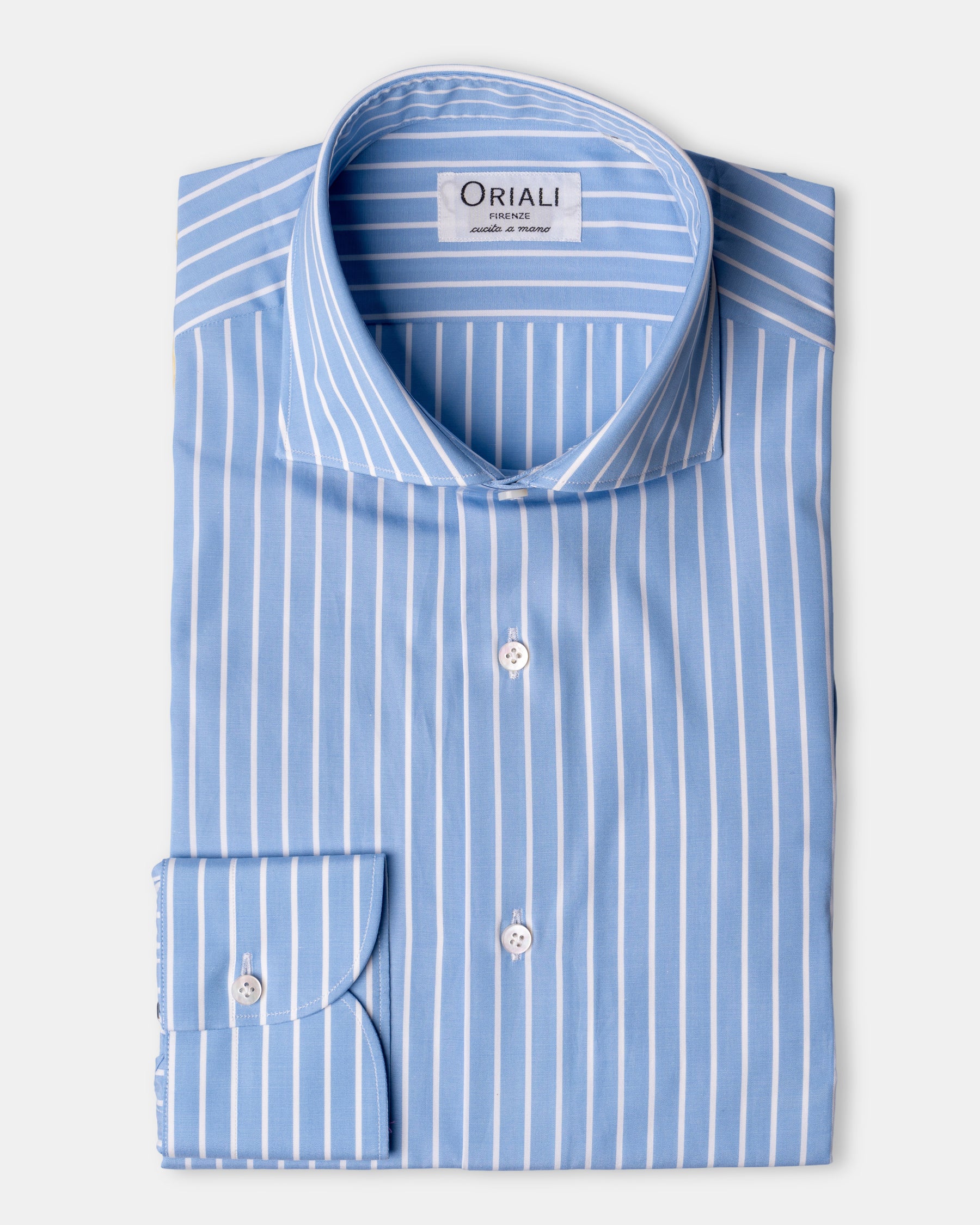 Camicia A Righe Signature Popeline