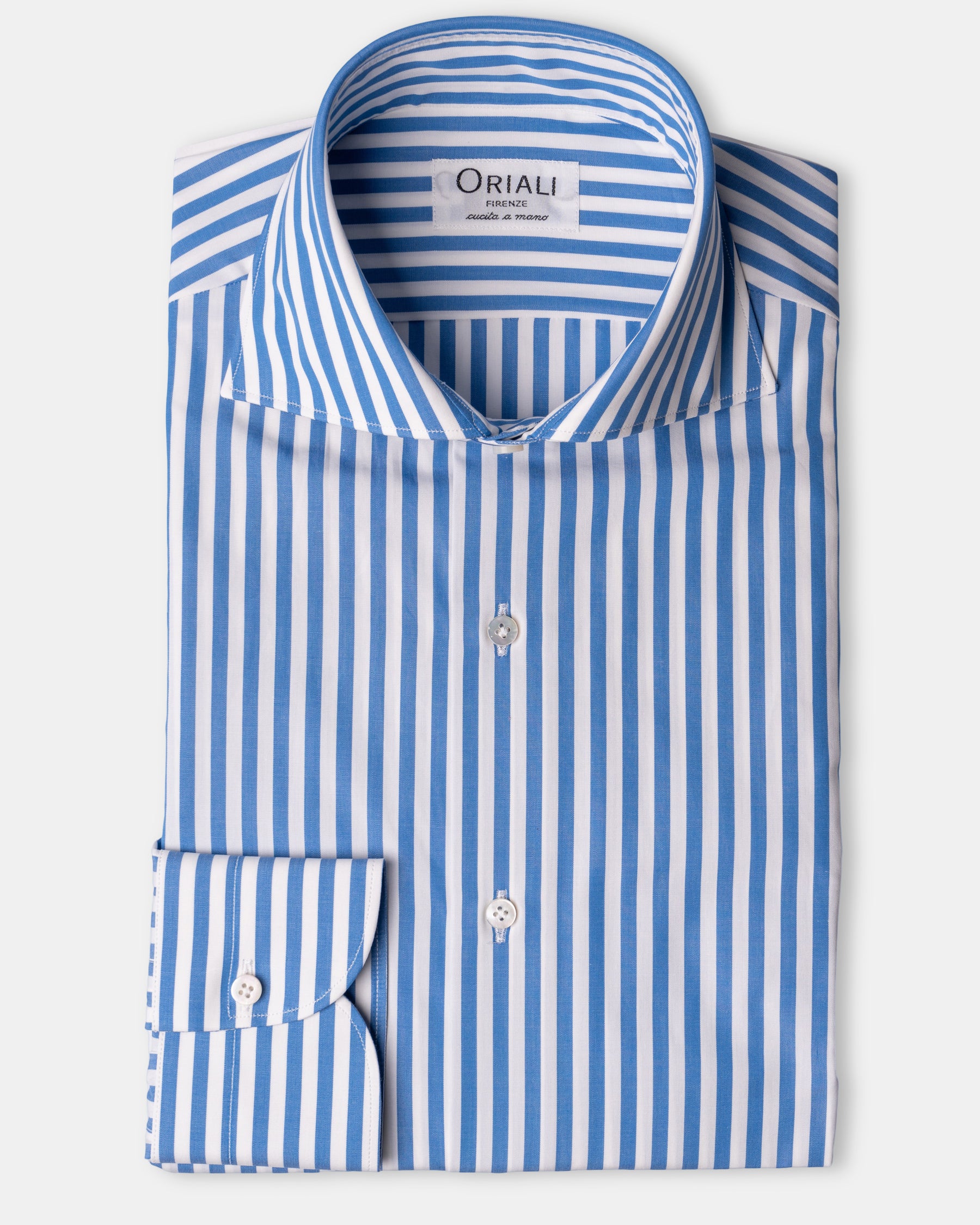 Camicia A Righe Signature Popeline