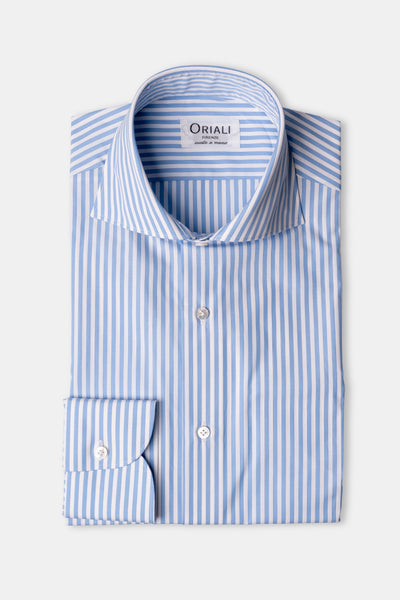 Camicia a Righe Signature Popeline