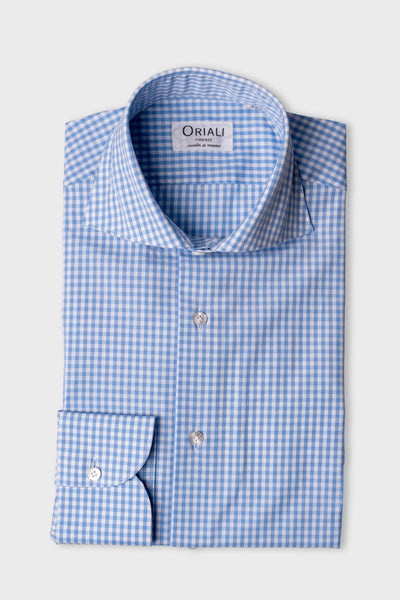 Camicia A Quadri Popeline