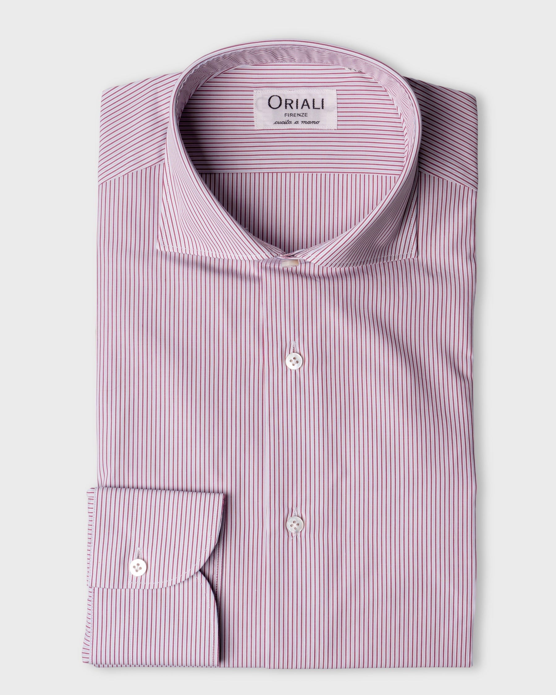 Camicia A Righe Classico Popeline