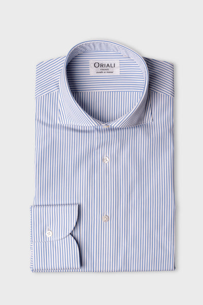 Camicia A Righe Popeline