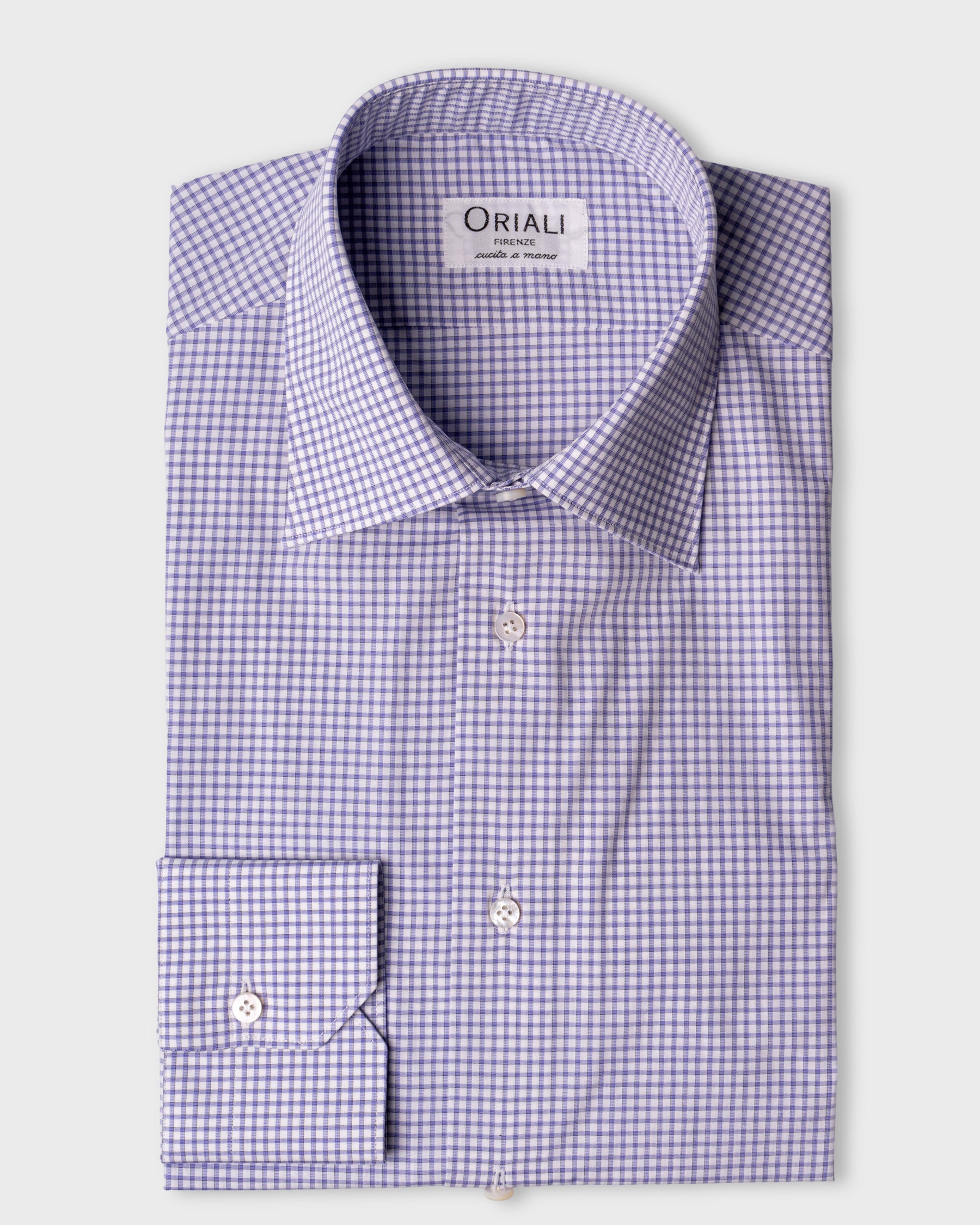 Camicia A Quadri Signature Popeline