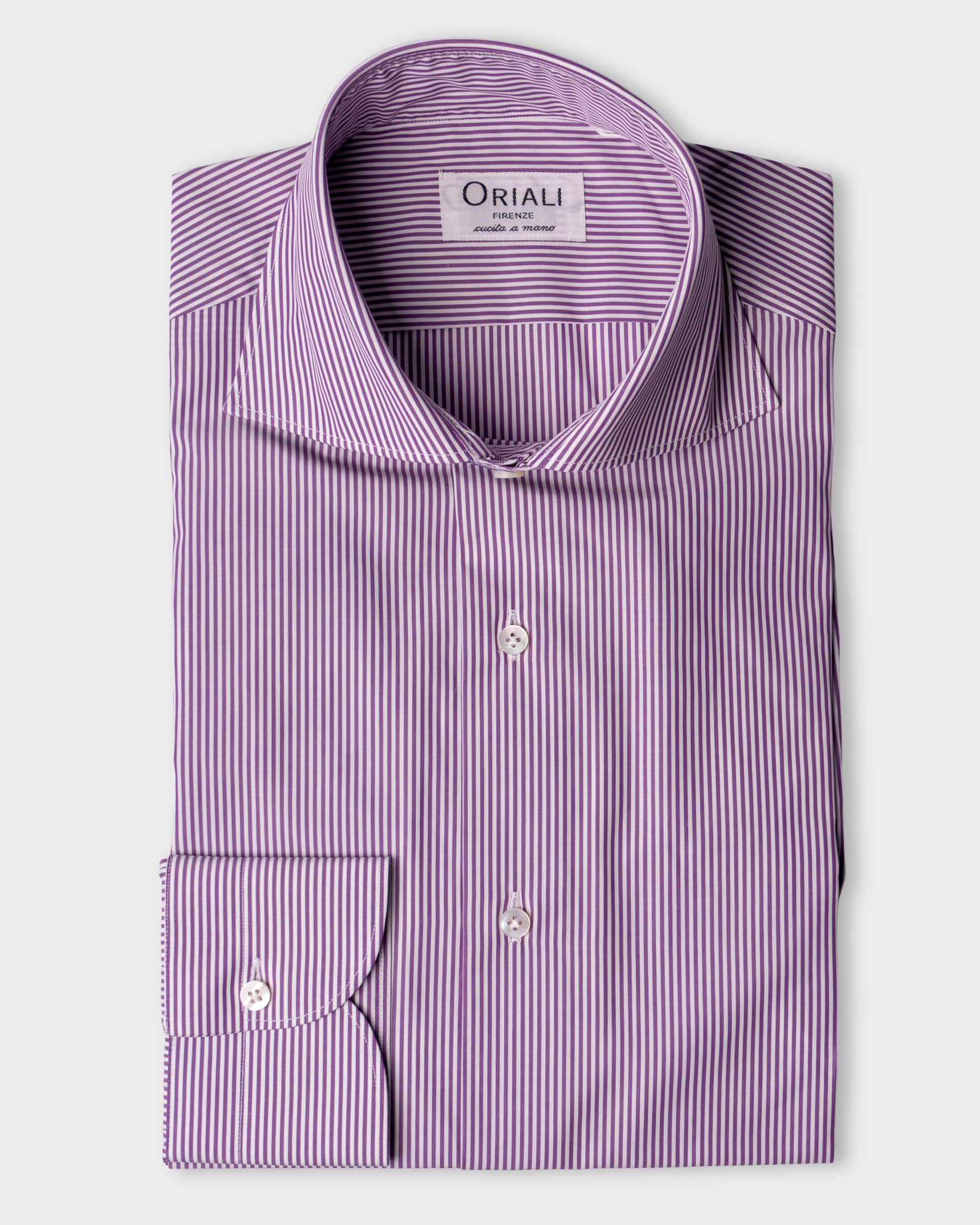 Camicia A Righe Signature Popeline