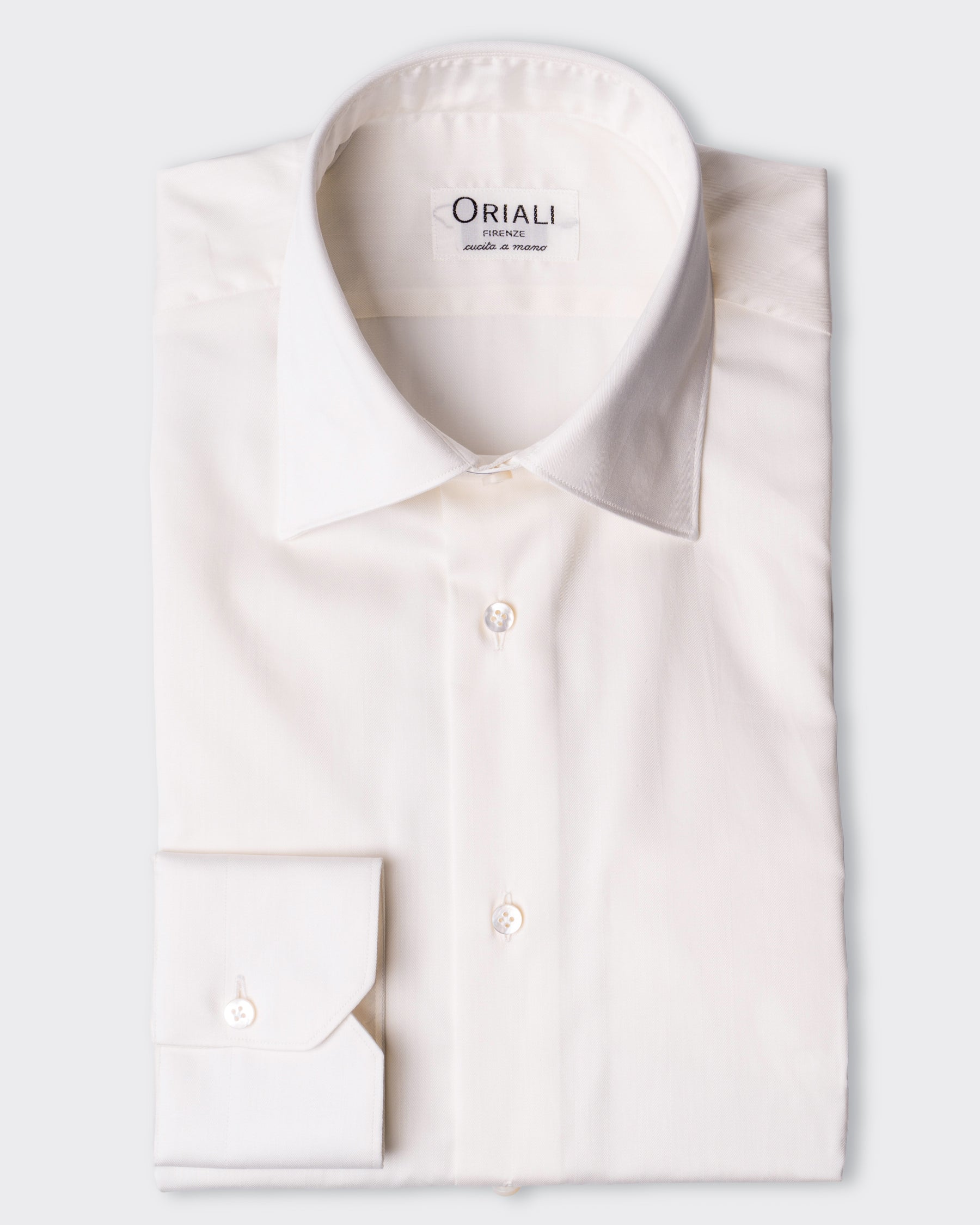 Camicia Bianca Avorio Twill