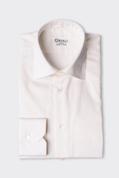 Camicia Bianca Avorio Twill