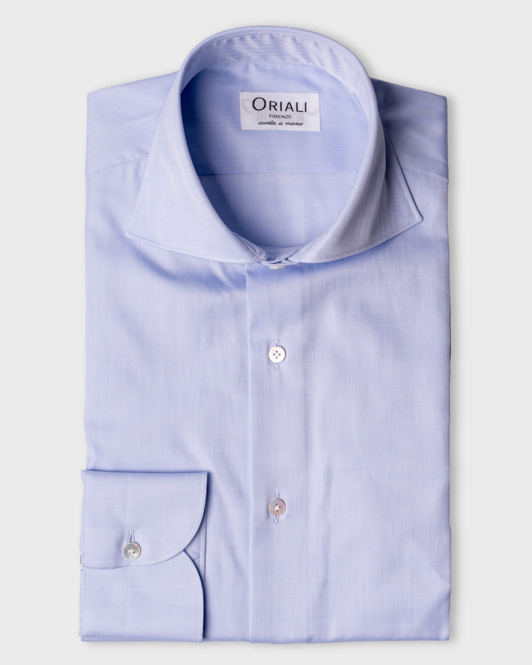 Camicia Celeste Medio Twill