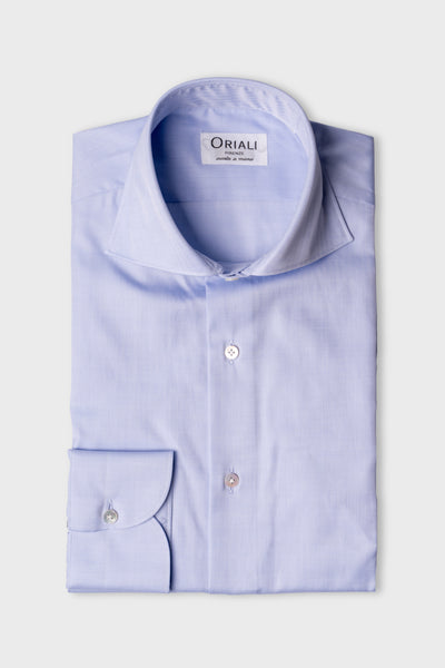 Camicia Celeste Medio Twill