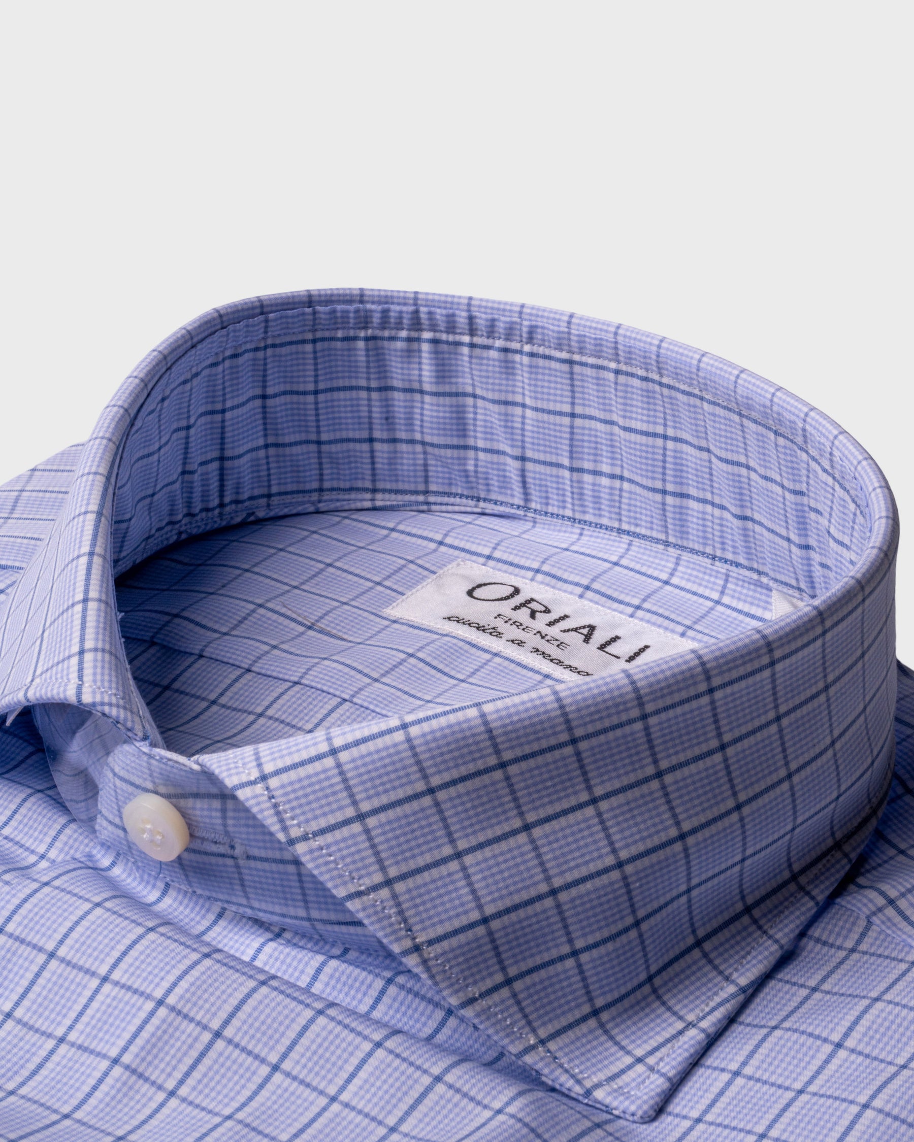 Camicia A Quadri Signature Popeline
