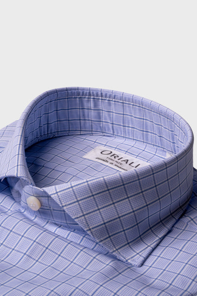 Camicia A Quadri Signature Popeline
