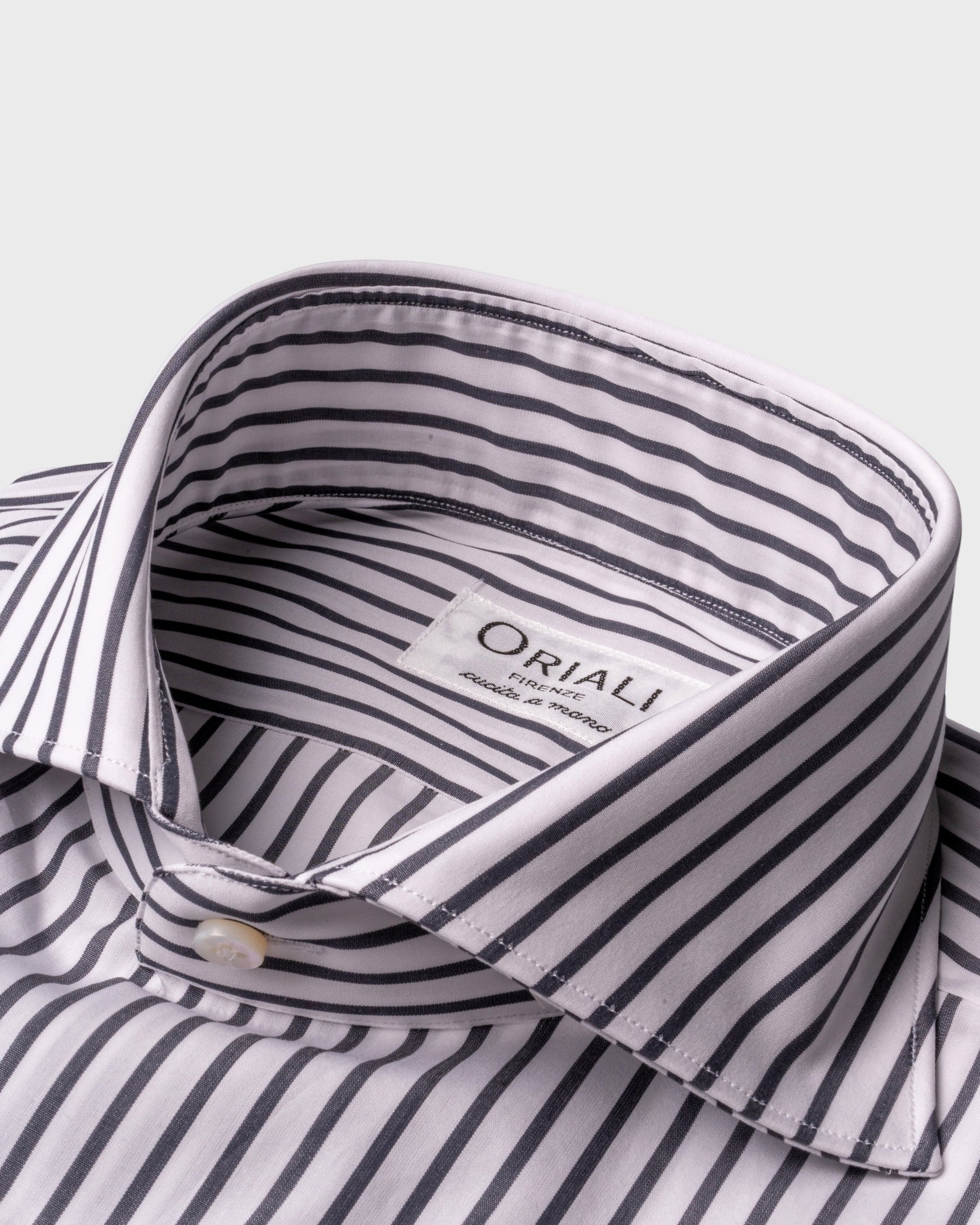 Camicia A Righe Signature Popeline