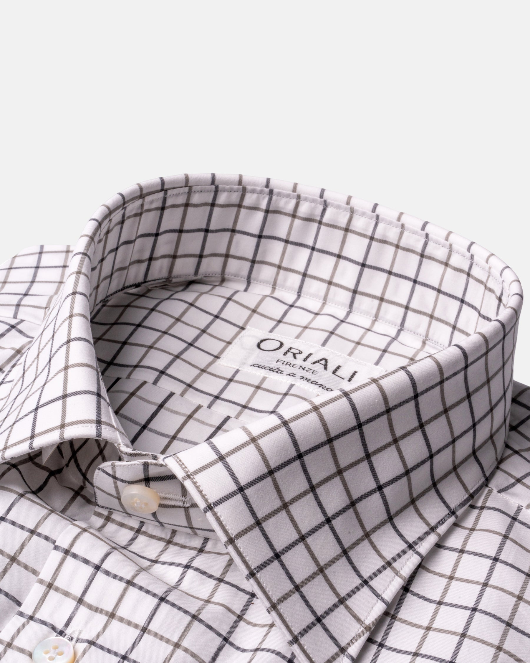 Camicia A Quadri Signature Popeline