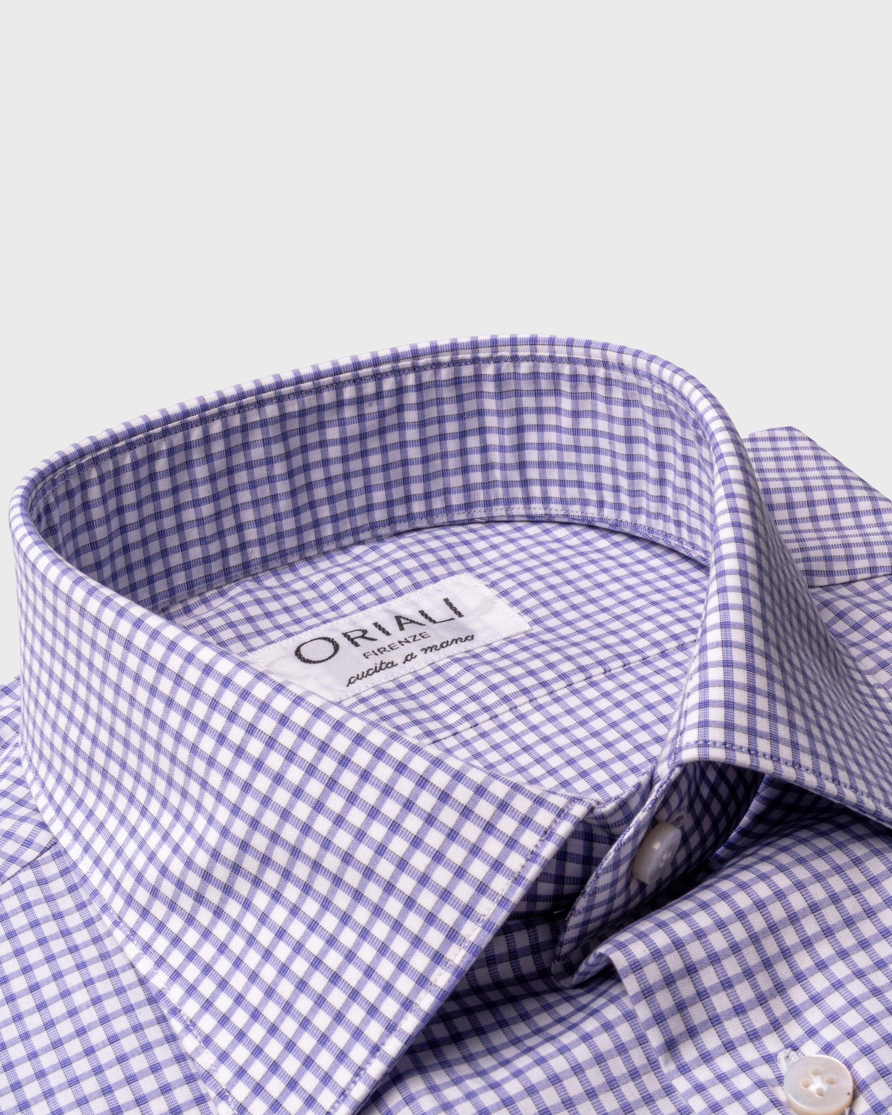 Camicia A Quadri Signature Popeline