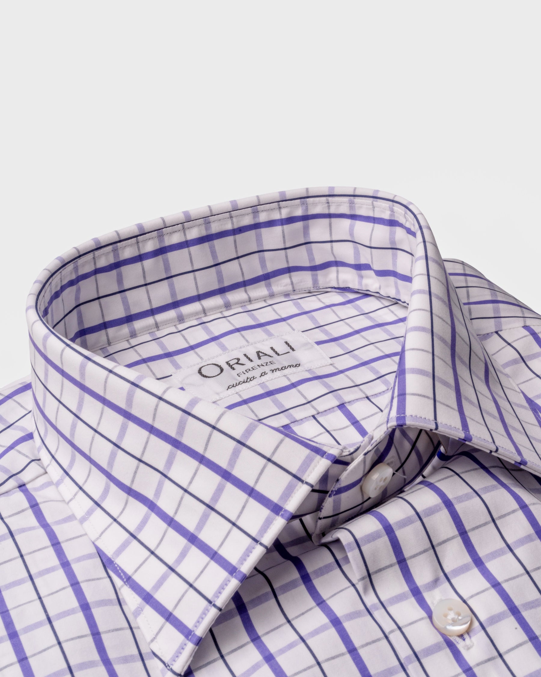 Camicia A Quadri Signature Popeline
