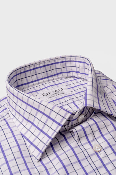 Camicia A Quadri Signature Popeline