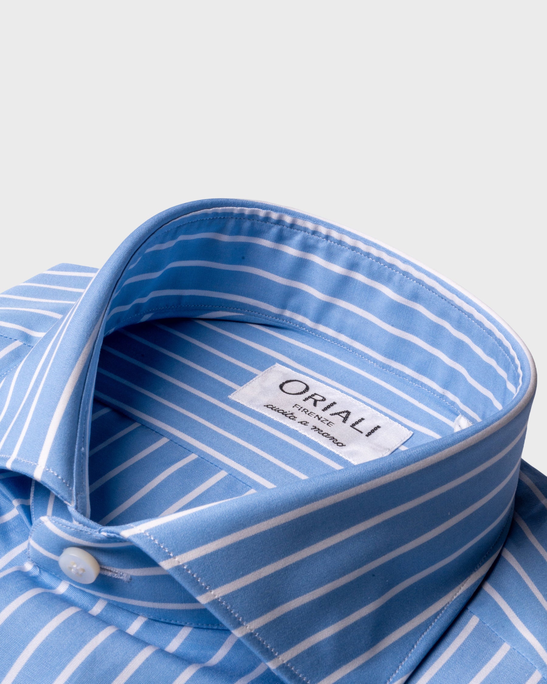 Camicia A Righe Signature Popeline