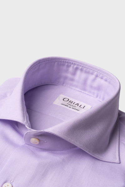 Camicia Lilla Chiaro Oxford