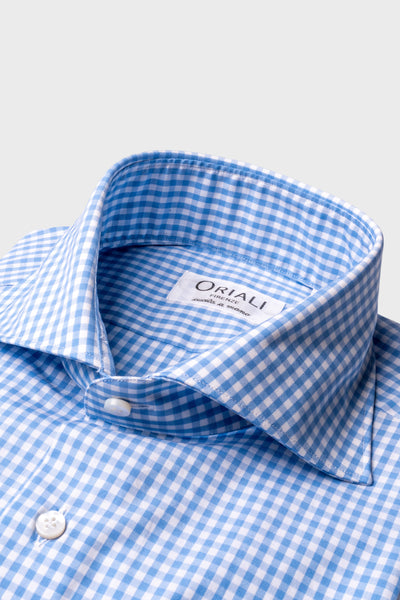 Camicia A Quadri Popeline
