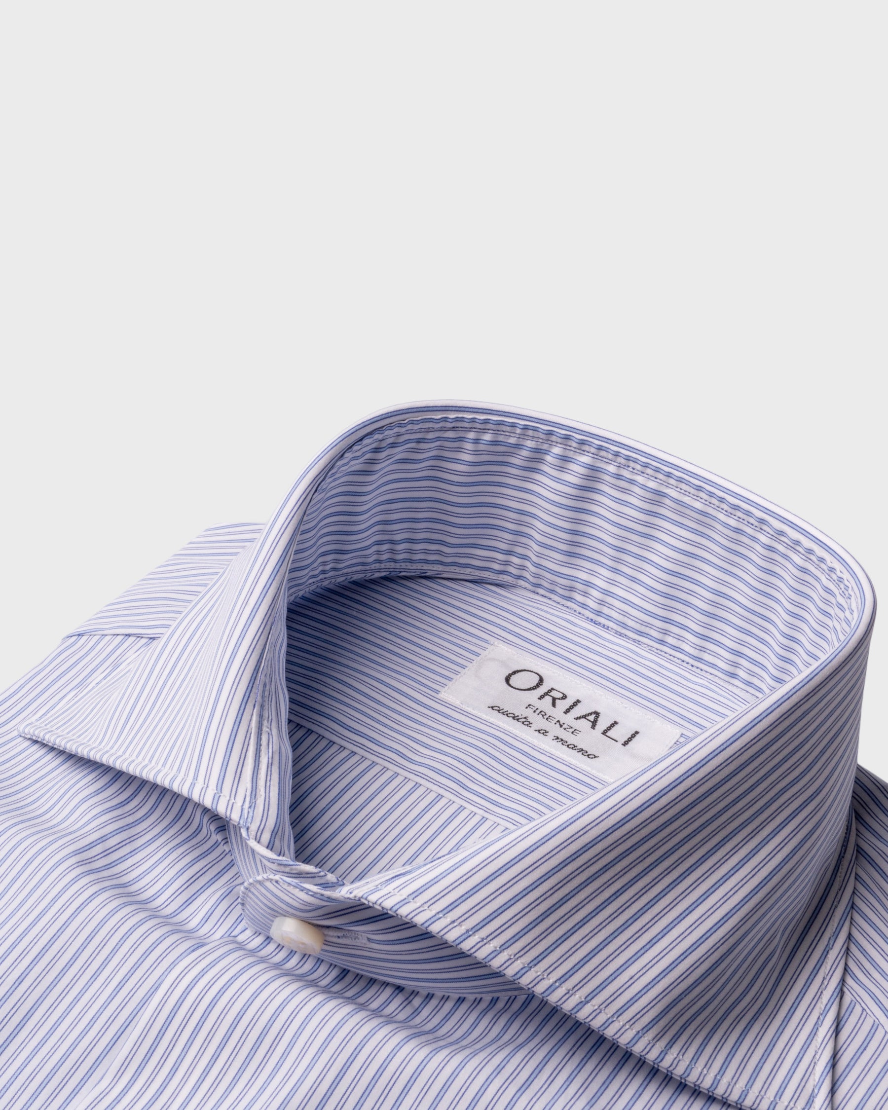 Camicia A Righe Signature Popeline