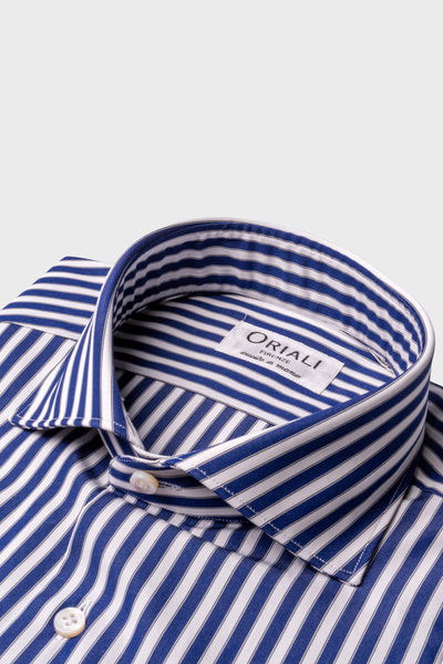 Camicia A Righe Signature Popeline