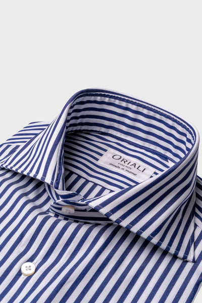 Camicia A Righe Signature Popeline