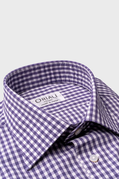 Camicia A Quadri Signature Popeline