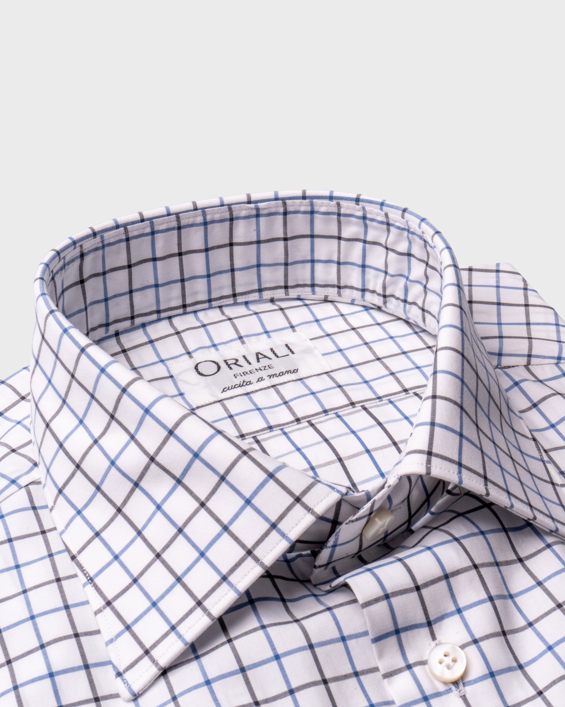 Camicia A Quadri Signature Popeline