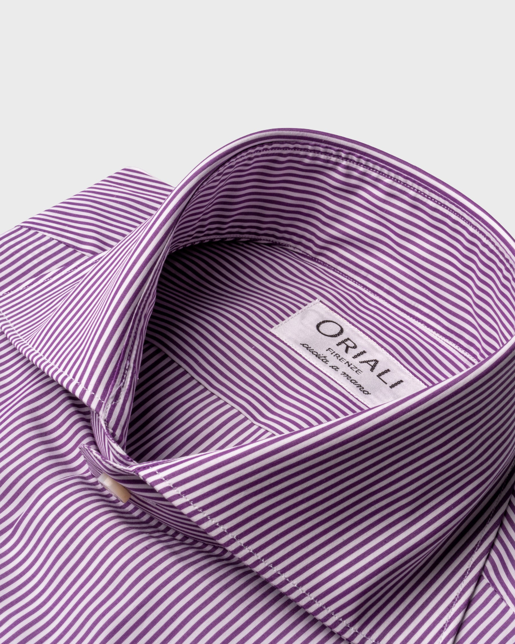 Camicia A Righe Signature Popeline