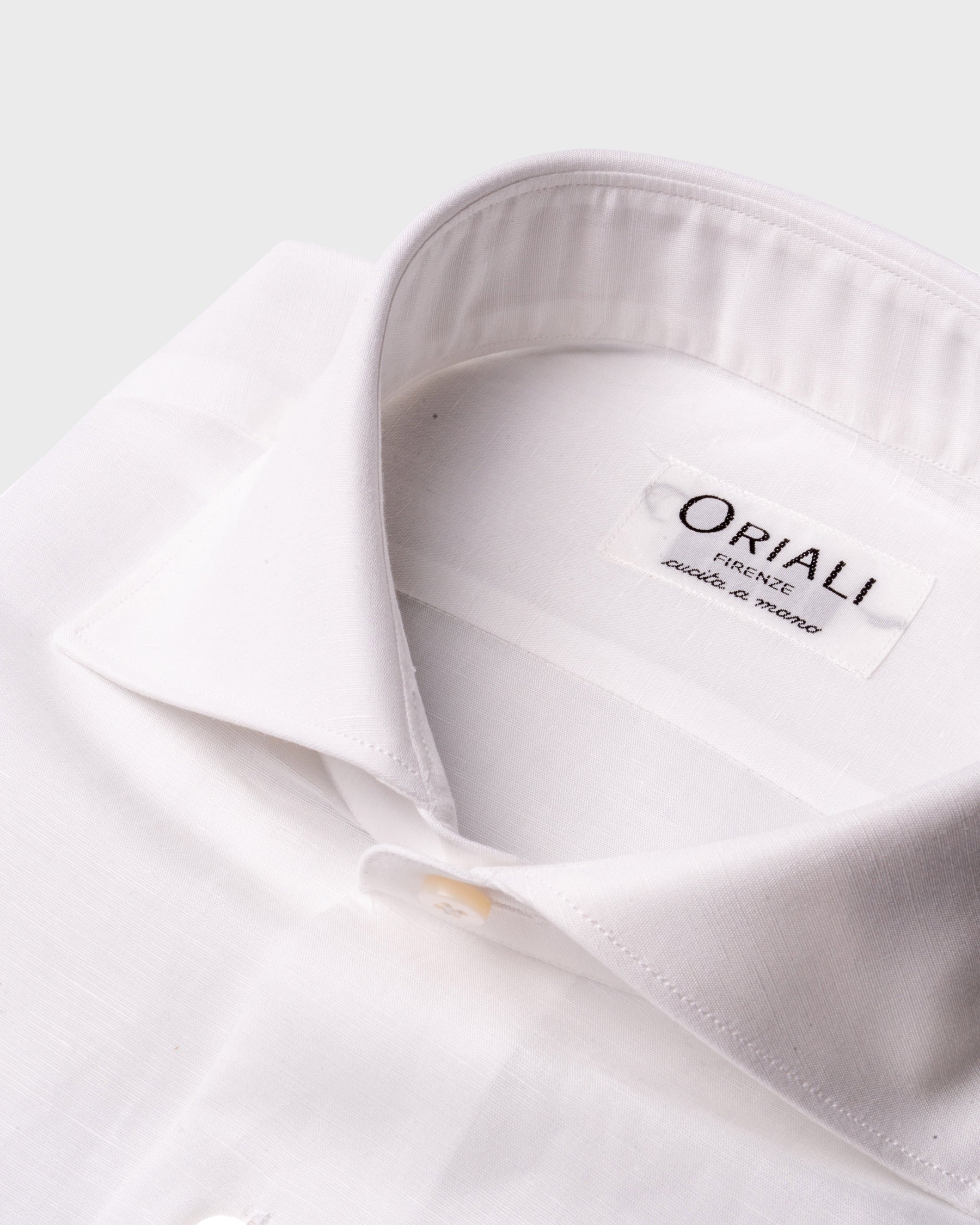 Camicia Bianca Cotone-Lino